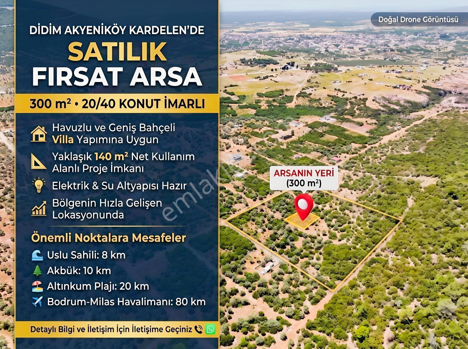 Kendi Villanı İnşa Et! Didim Akyeniköy'de 300 M² Fırsat Arsa — fotoğraf 3