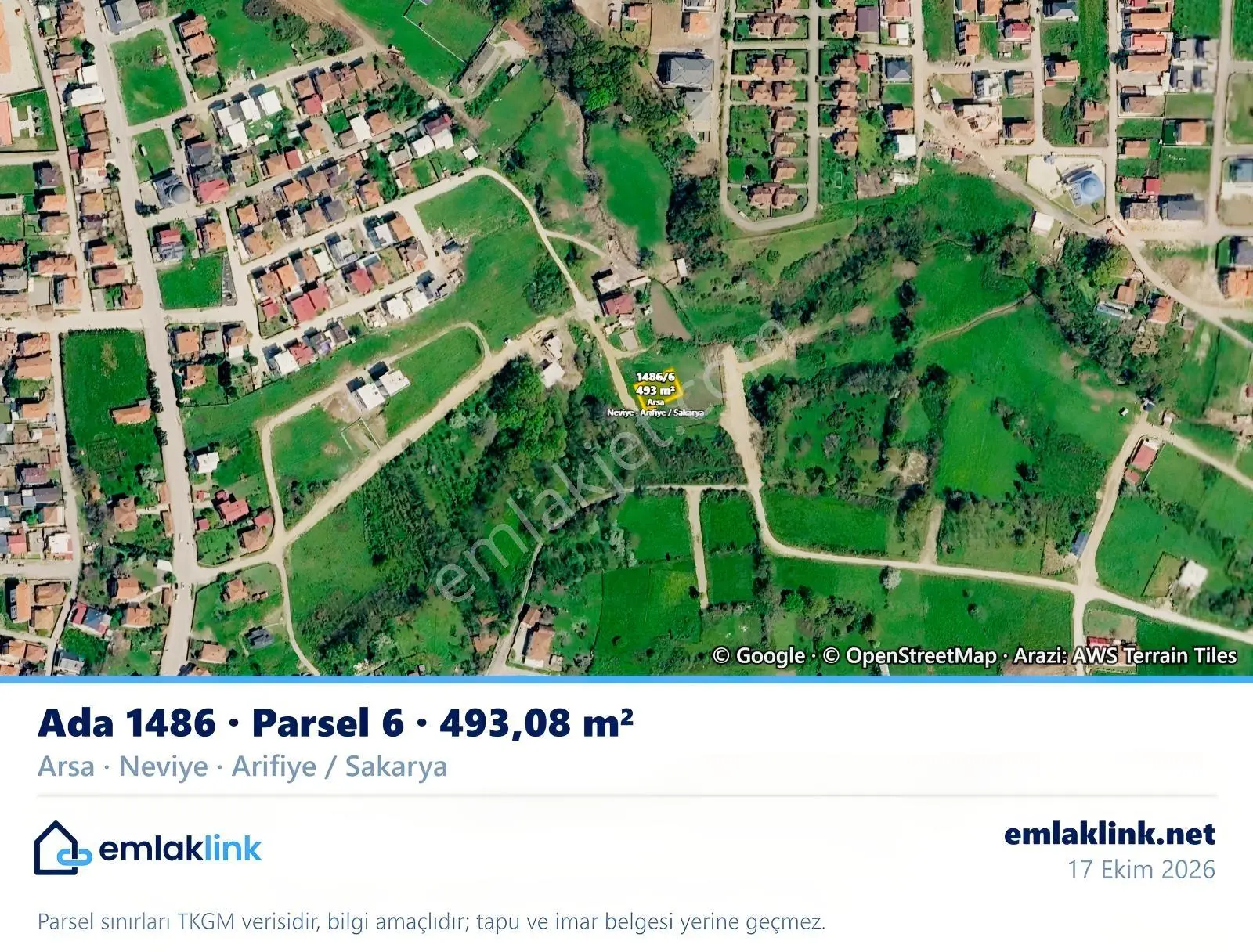 Alp Gayrimenkulden Sakarya Arifiye Neviyede Satılık Fırsat Arsa