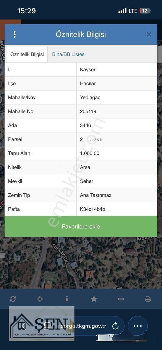 📍 Kayseri / Hacılar – Yediağaç Mahallesi, Seher Mevkii