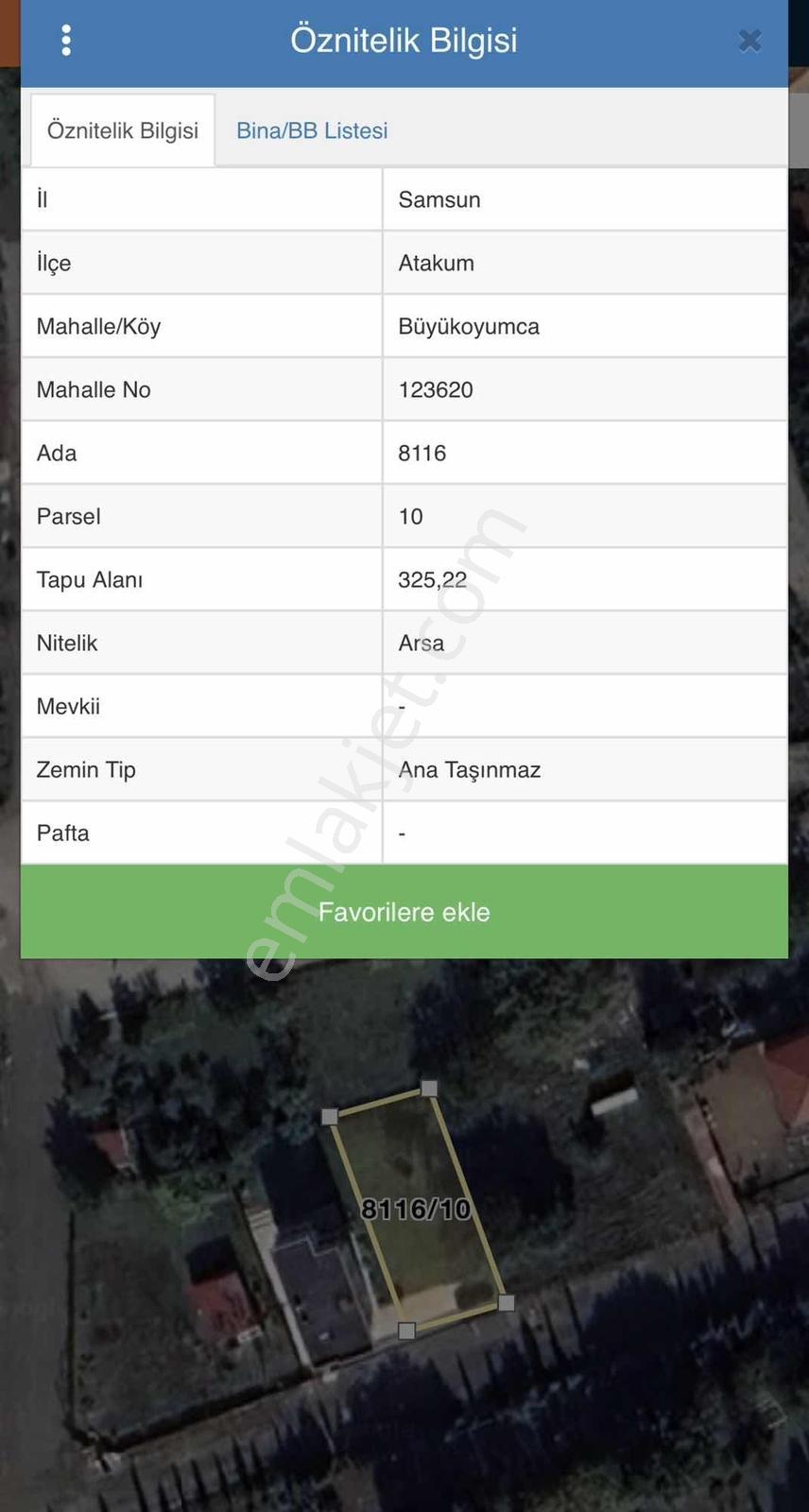 Atakum Villalar Bölgesi Satılık Arsa — fotoğraf 3