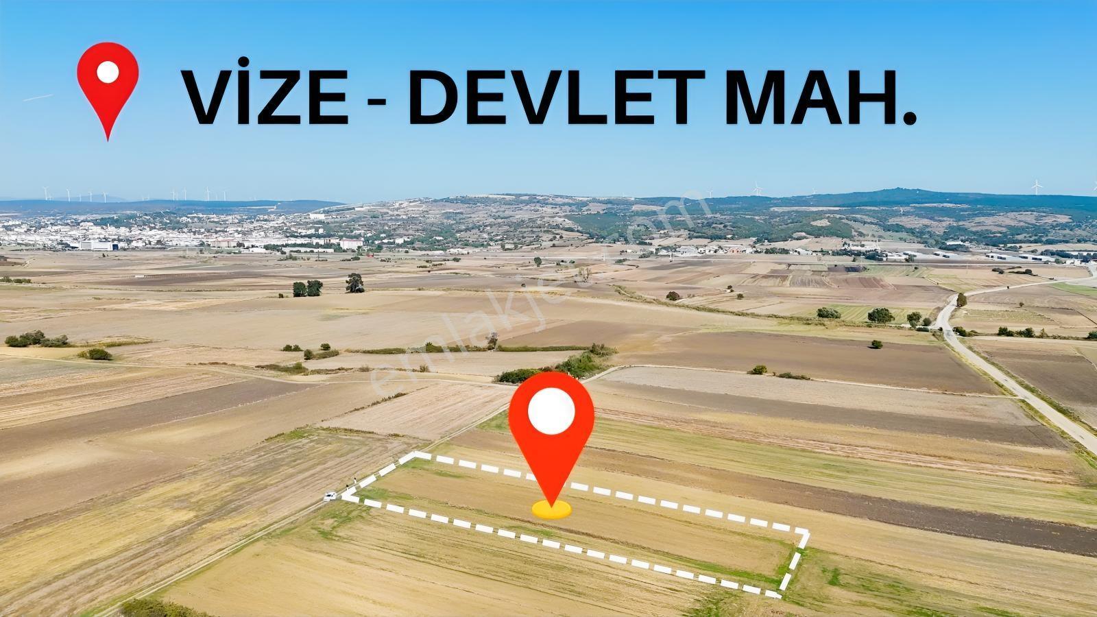 Güven'Den Vize'De Tek Tapu 1.840M² Yola Cephe Tarlamız Satılık !