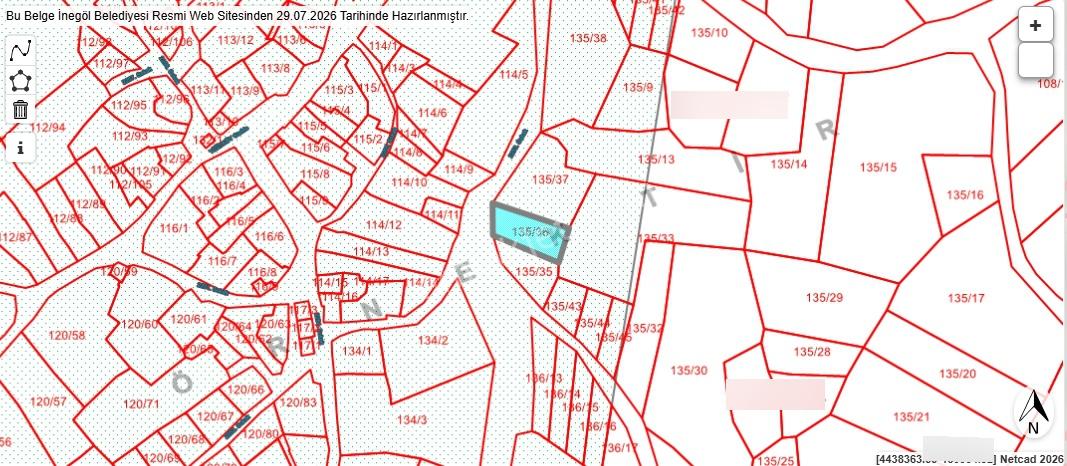 İnegöl Yiğit Köyde Satılık Arsa 574 Metre — fotoğraf 3