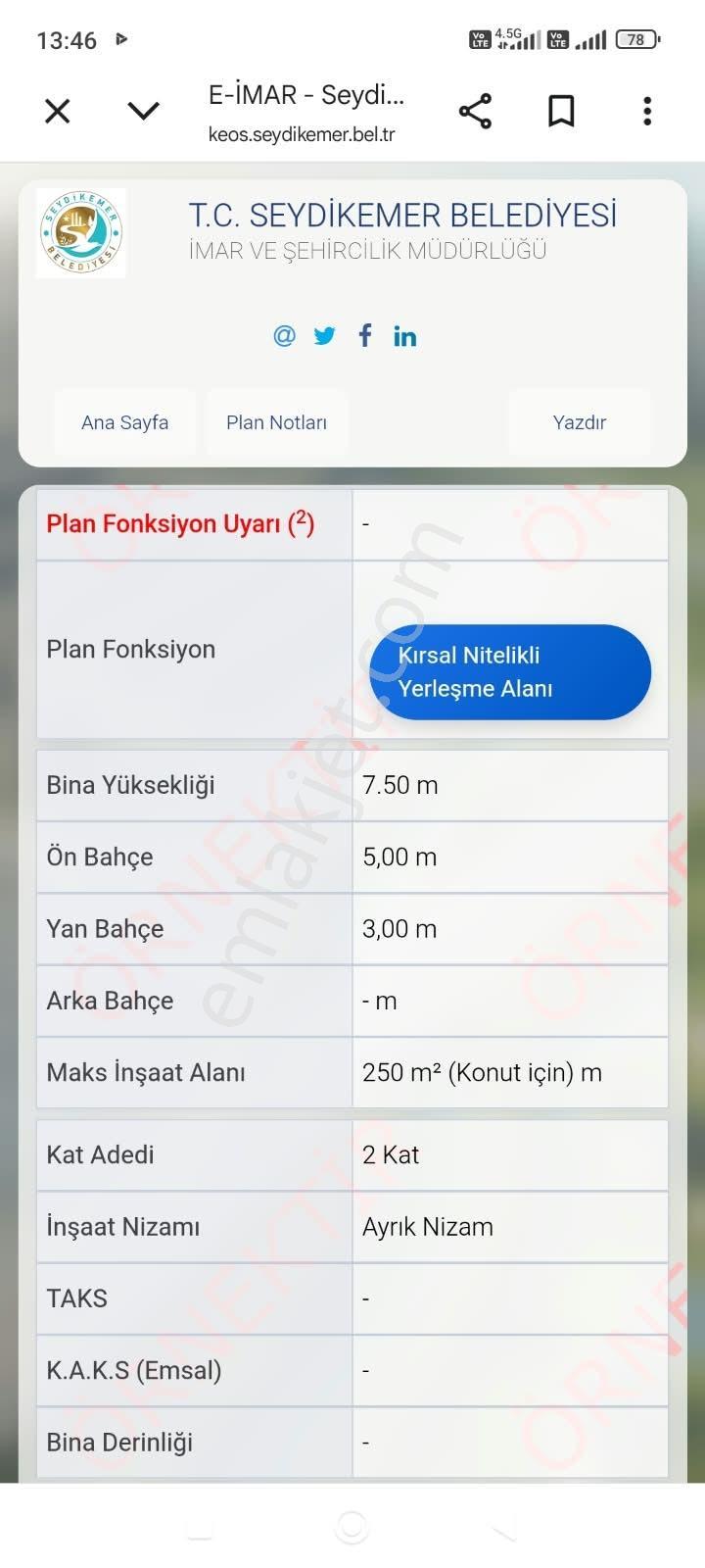 Yaka Mh 784 M2 Köy Yerleşik Alan İçinde Tek Tapu Arazi — fotoğraf 2