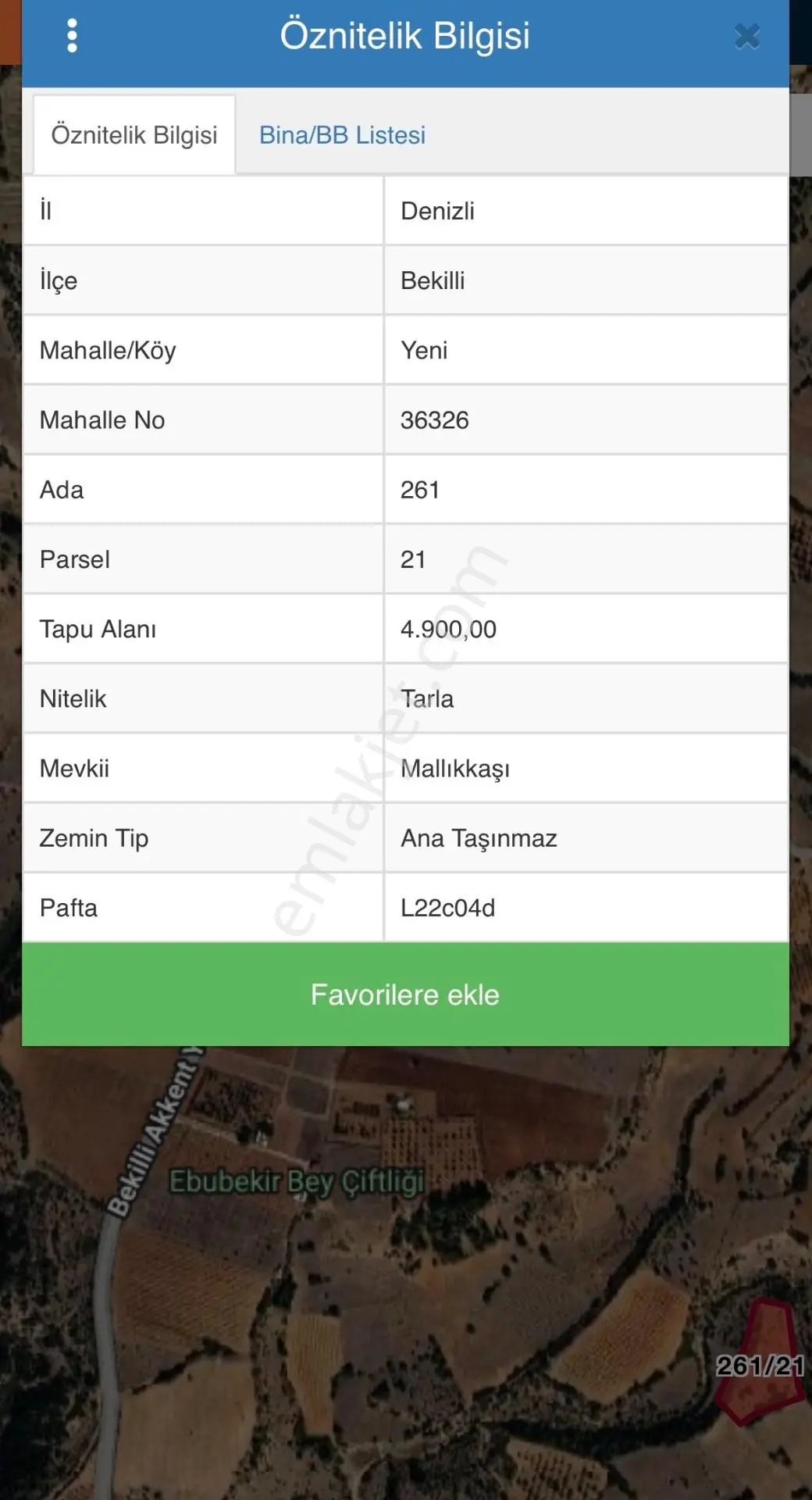 Balcity-denizli Bekilli’de 4.900 M² Müstakil Tapulu Arazi 295.000 Tl — fotoğraf 2