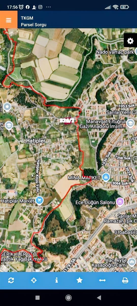 Manavgat Hatiplerde Köyiçi Yatırımlık Fırsat Arsa — fotoğraf 3