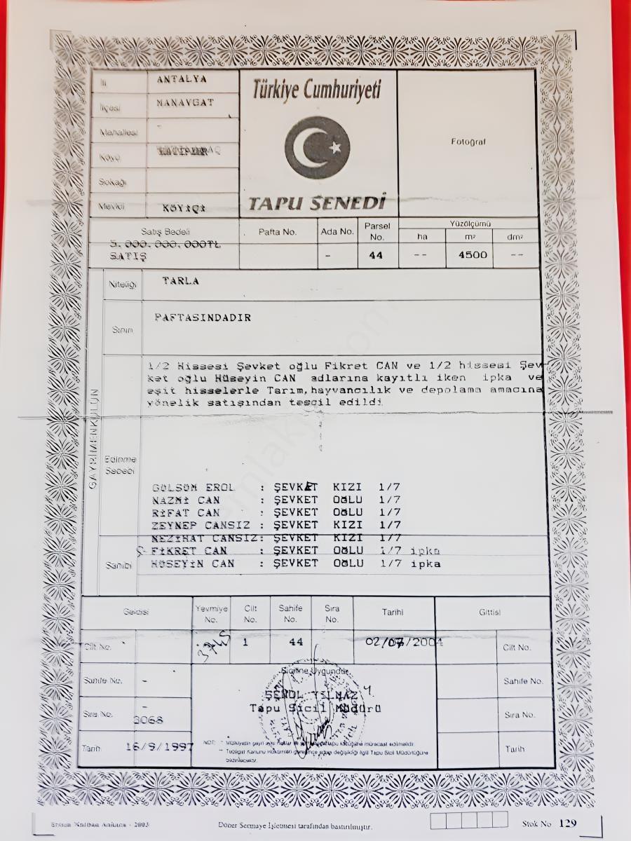 Manavgat Hatiplerde Köyiçi Yatırımlık Fırsat Arsa — fotoğraf 4