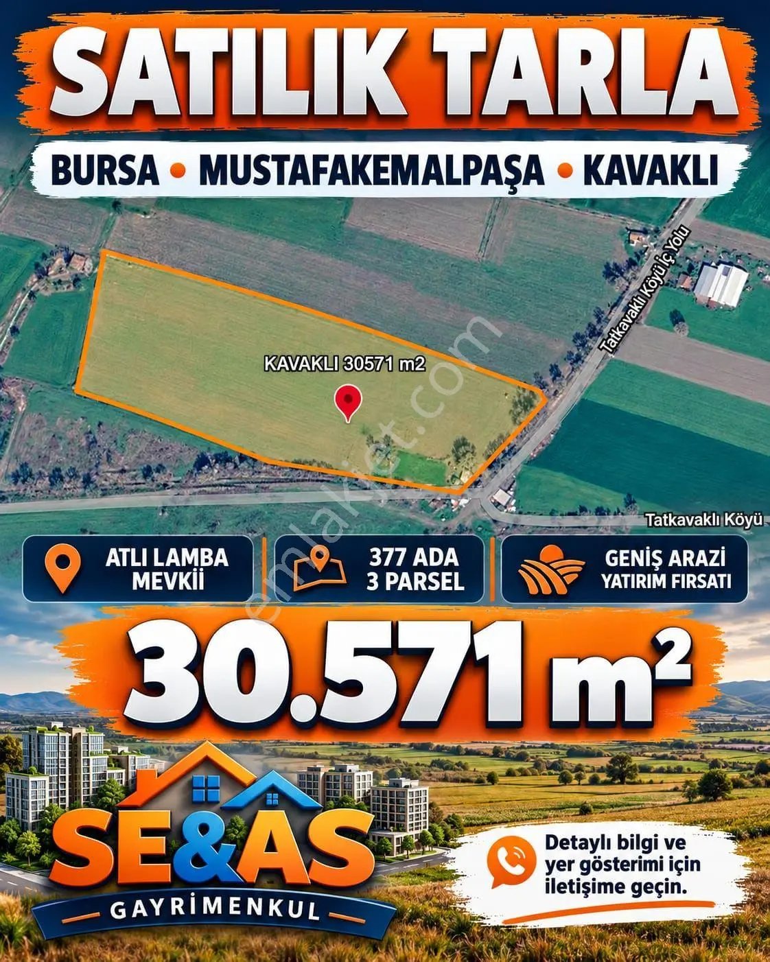 Se&as Exclusıve: Bursa Mustafakemalpaşa Kavaklı'da Değerli Tarla — fotoğraf 4