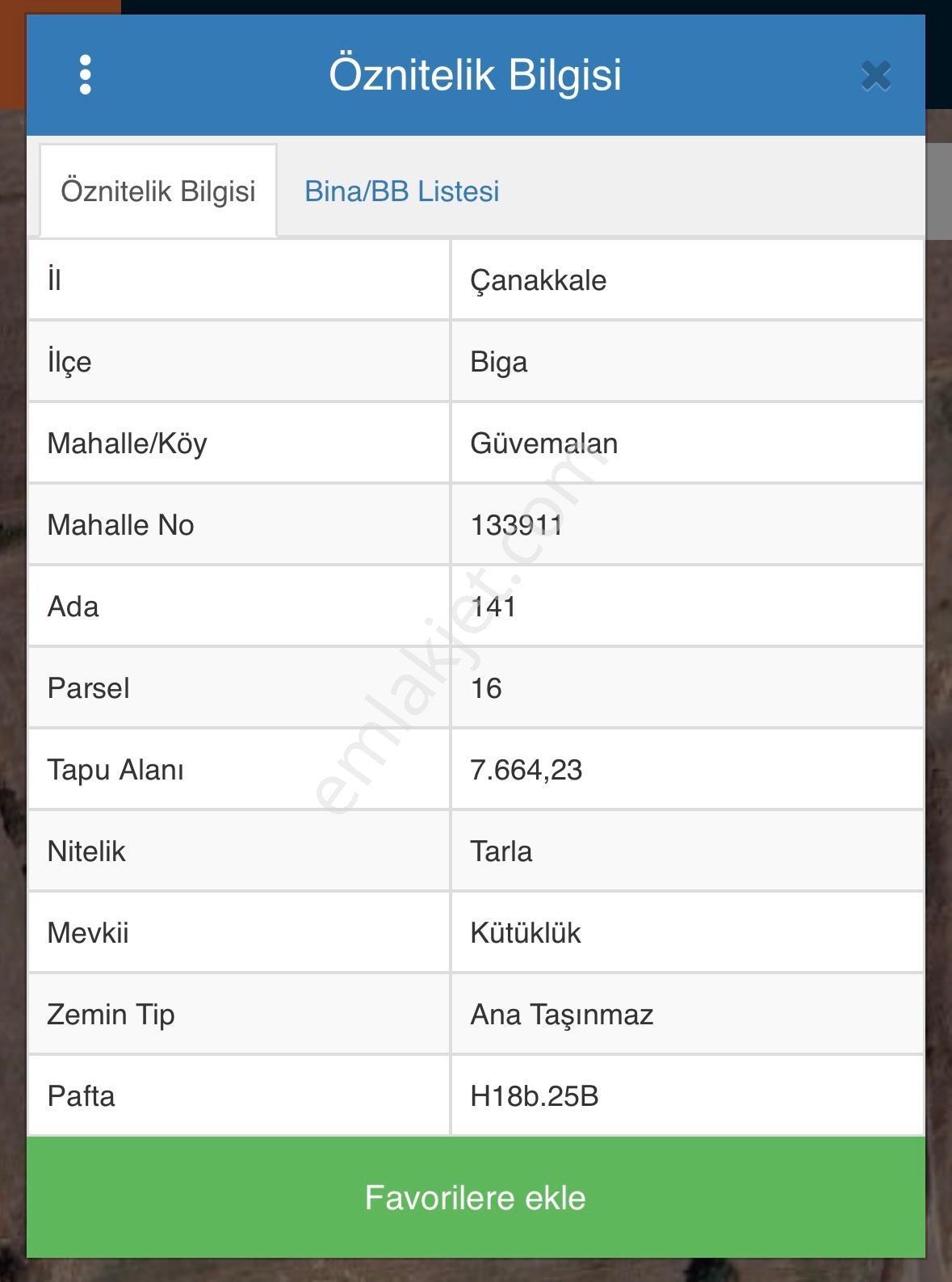 Biga Güvemalan İmar Sınırında Satılık Tarla — fotoğraf 4