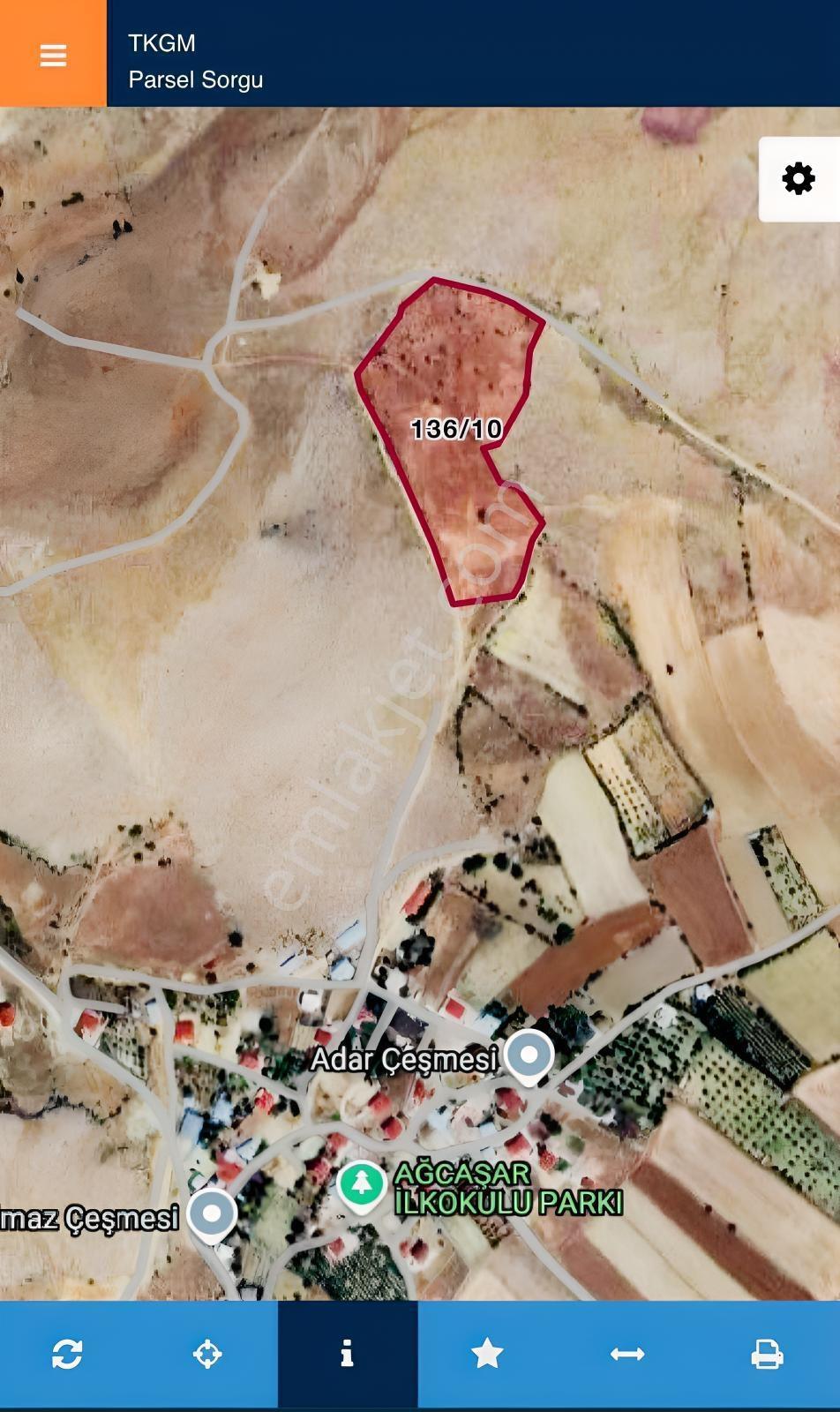Nurhak'Da 28 Dönüm Tek Tapu Tarla