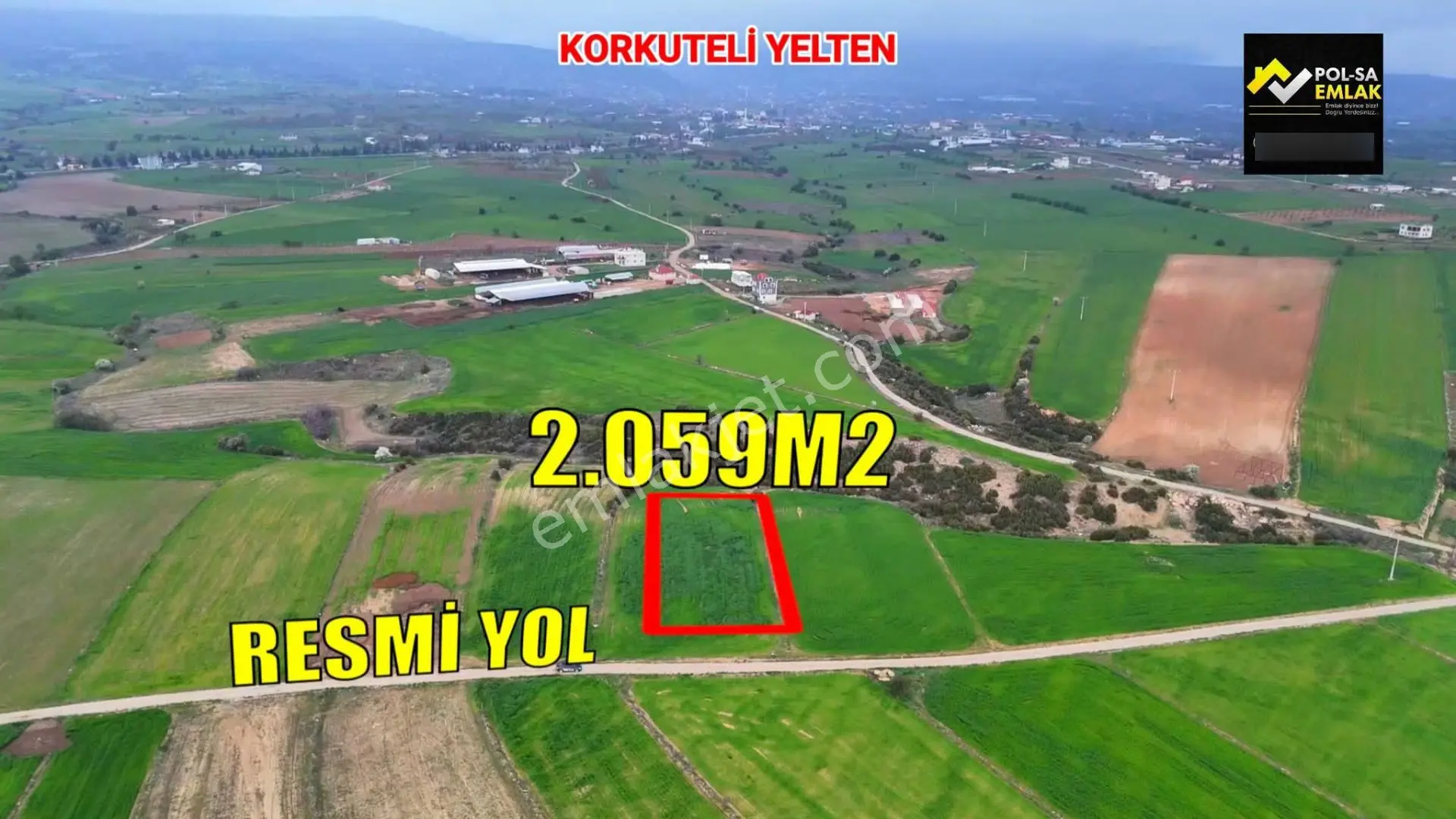 Antalya Korkuteli Yelten De Satılık 2.059M2 Tarla