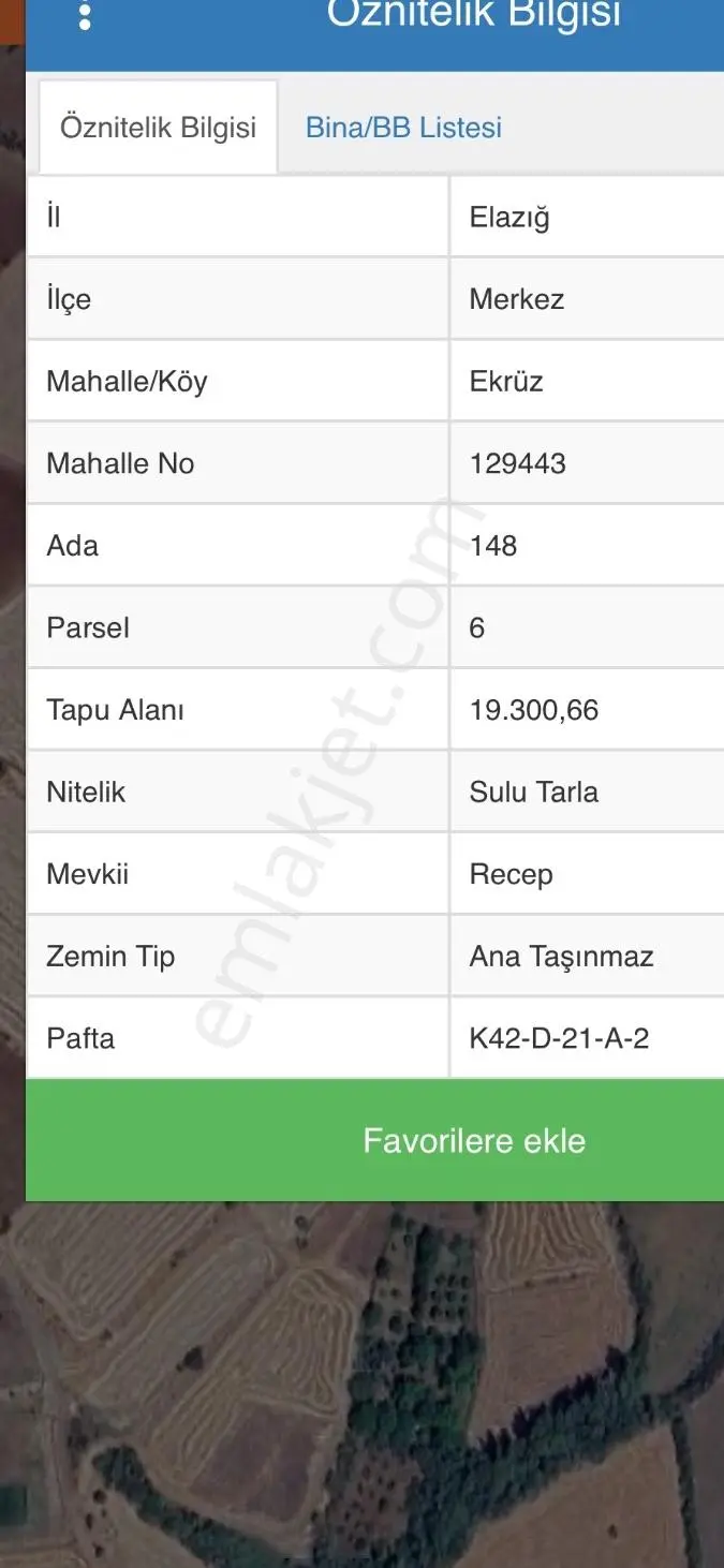 Elazığ Merkez Ekrüz Köyü 19.300 M² Satılık Tarla — fotoğraf 3