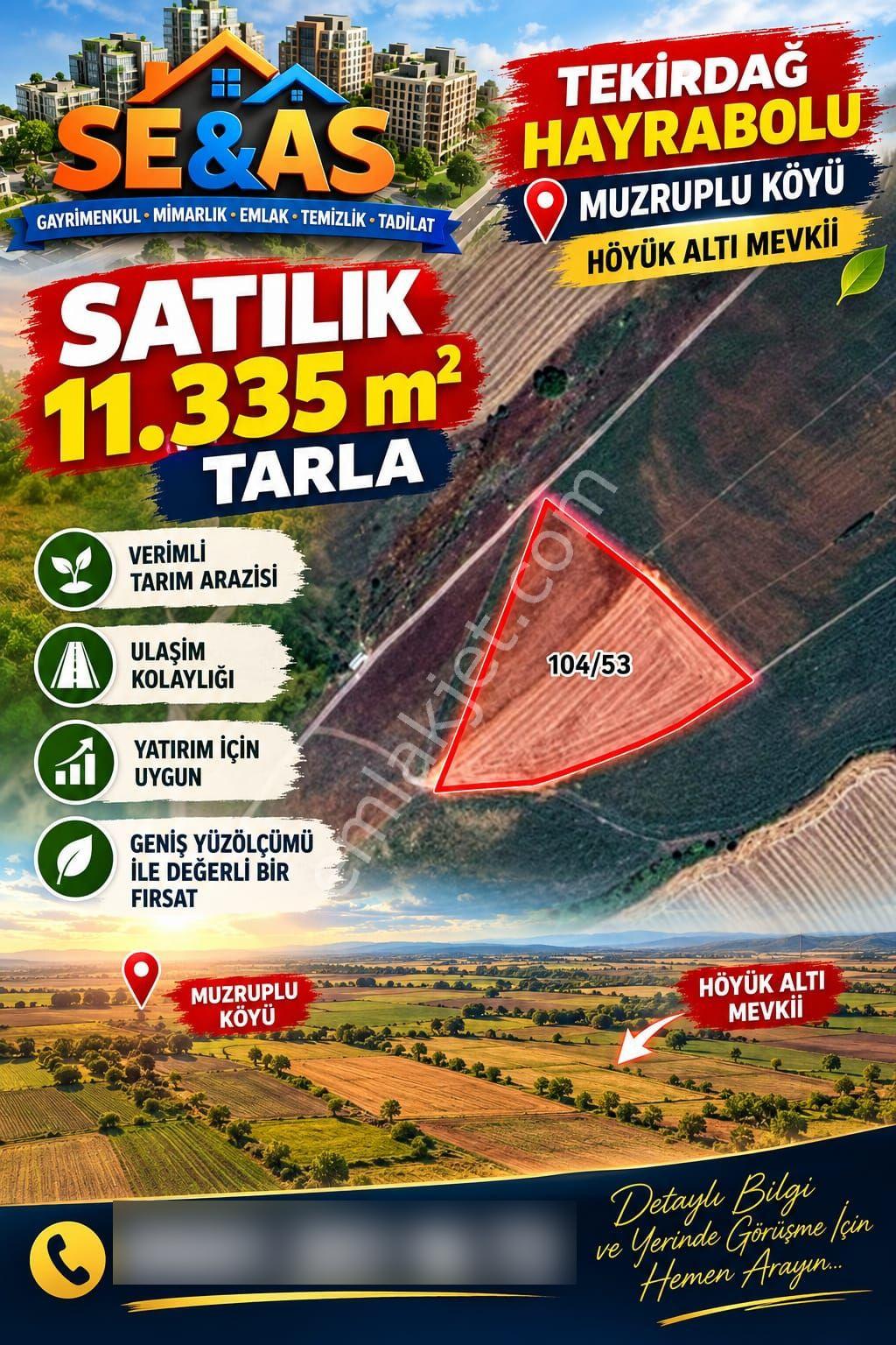 Se&as Exclusıve: Tekirdağ Hayrabolu Muzruplu Köyünde Tarla — fotoğraf 6