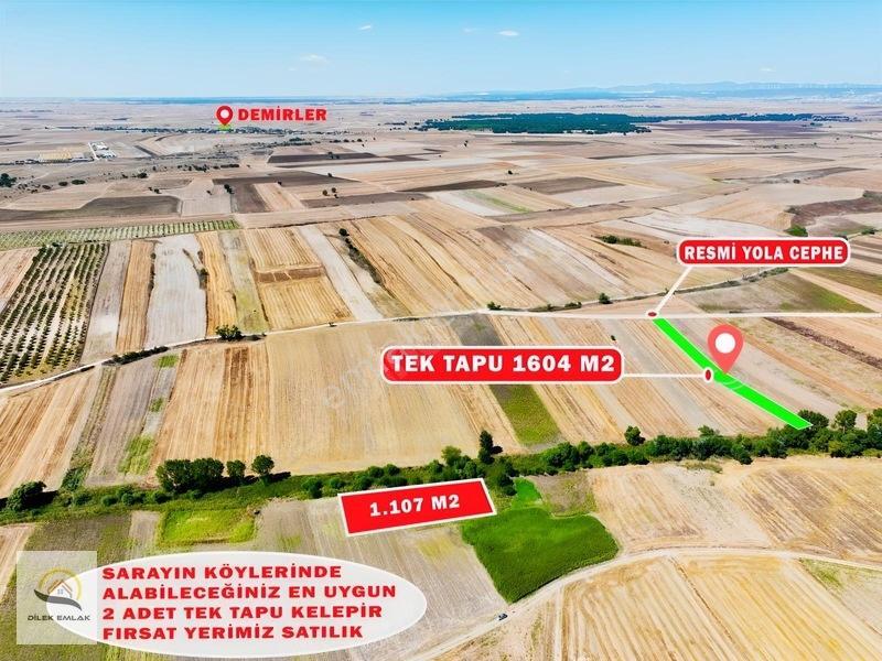 Saray Demirler Köyünde Tek Tapu 1.604 M2 Resmi Yola Cephe Kelepi — fotoğraf 3
