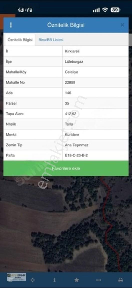 Altın Emlaktan Celaliye Köyünde Satılık 412 M2 Tek Tapu Tarla