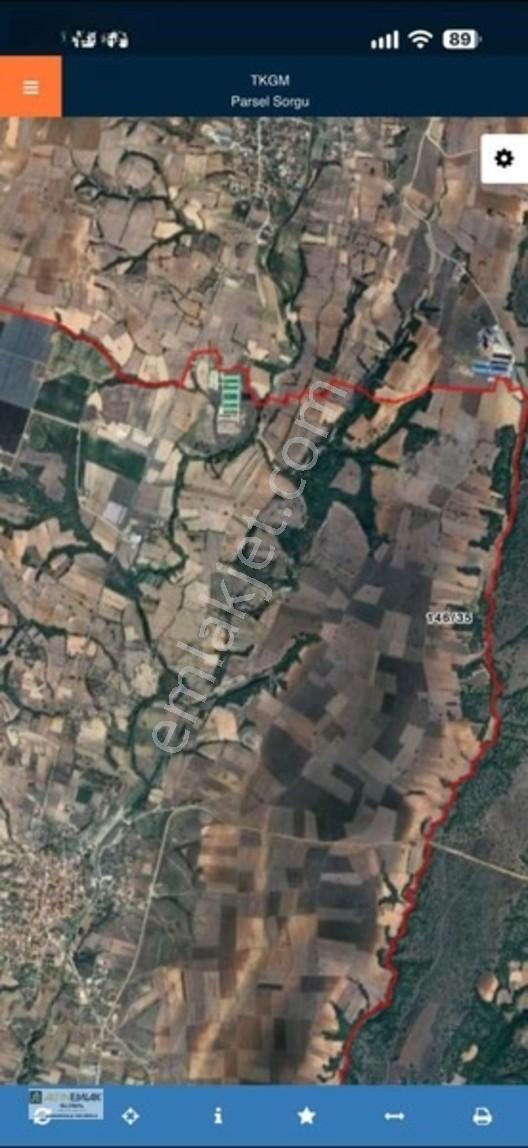 Altın Emlaktan Celaliye Köyünde Satılık 412 M2 Tek Tapu Tarla — fotoğraf 2