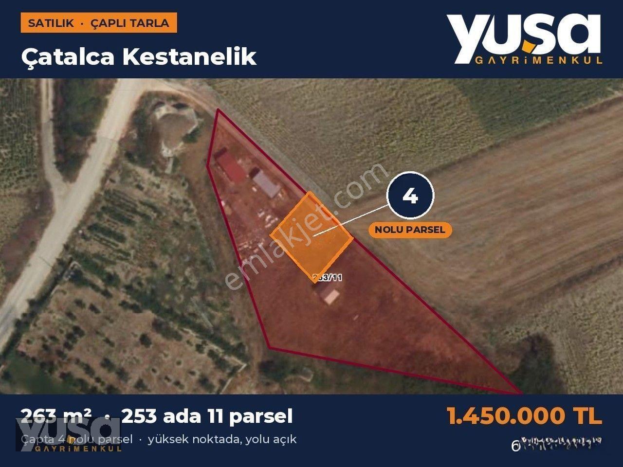 Çatalca Kestanelik 253 Ada 11 Parsel 263 M² Çaplı Tarla — fotoğraf 2