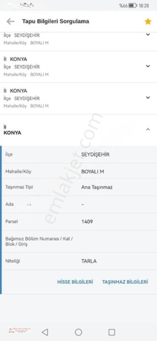 Seydişehir Boyalı Da Satılık Tarla — fotoğraf 2