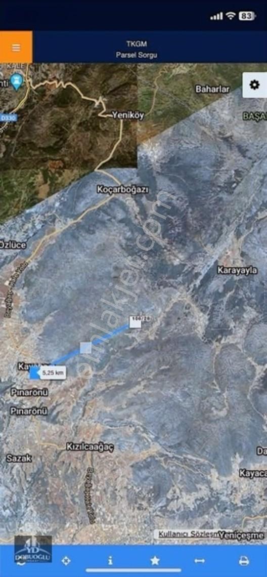 Muğlaya 50 Km 8 Dönüme Yakın Denizli Kalede Satılık Arsa — fotoğraf 4