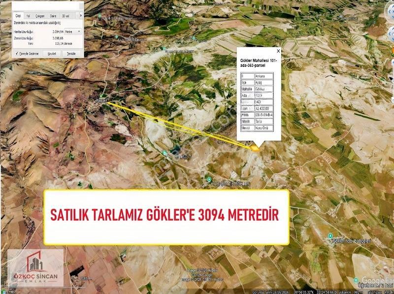 Özkoç'tan Ayaş Gökler'de Tek Tapu 12.430 M2 Satılık Arazi — fotoğraf 11