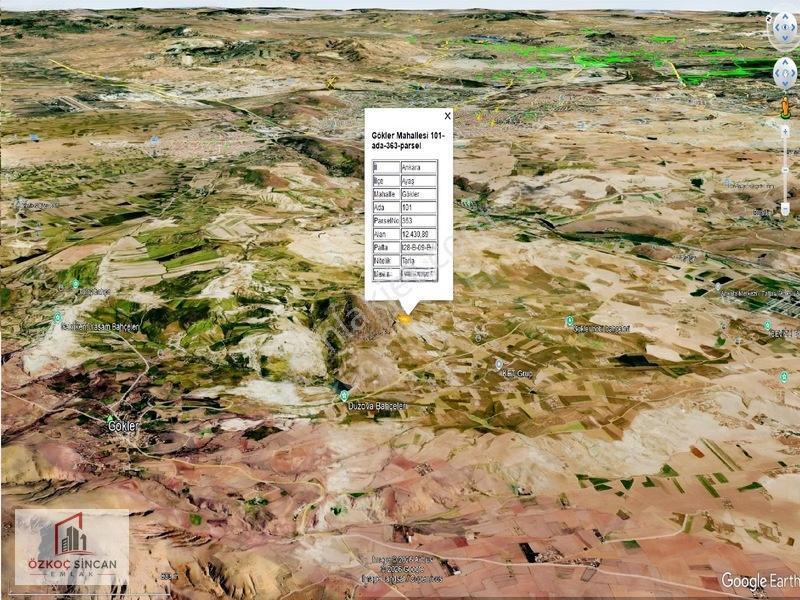 Özkoç'tan Ayaş Gökler'de Tek Tapu 12.430 M2 Satılık Arazi — fotoğraf 17