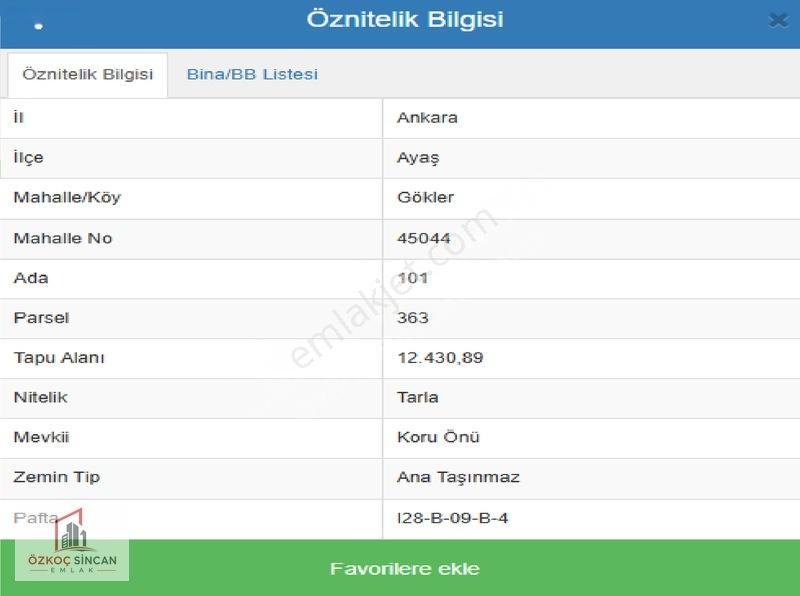 Özkoç'tan Ayaş Gökler'de Tek Tapu 12.430 M2 Satılık Arazi — fotoğraf 25