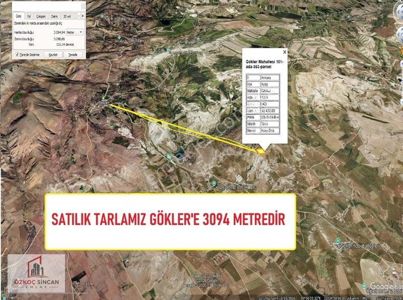 Özkoç'tan Ayaş Gökler'de Tek Tapu 12.430 M2 Satılık Arazi — fotoğraf 29