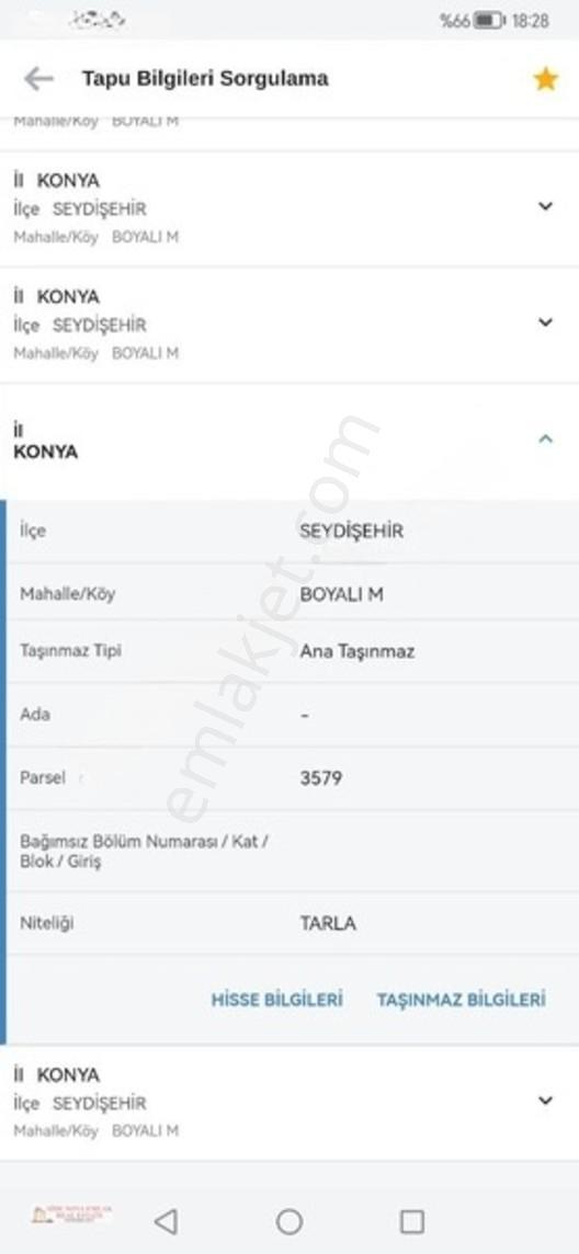 Seydişehir Boyalı Da Satılık Tarla — fotoğraf 2