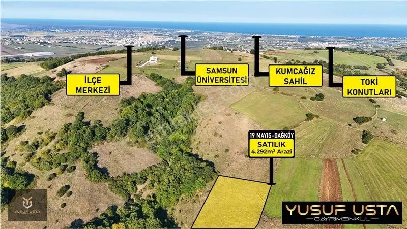 Yusuf Usta Gayrimenkul'Den 19 Mayıs Dağköy'De Satılık Arazi