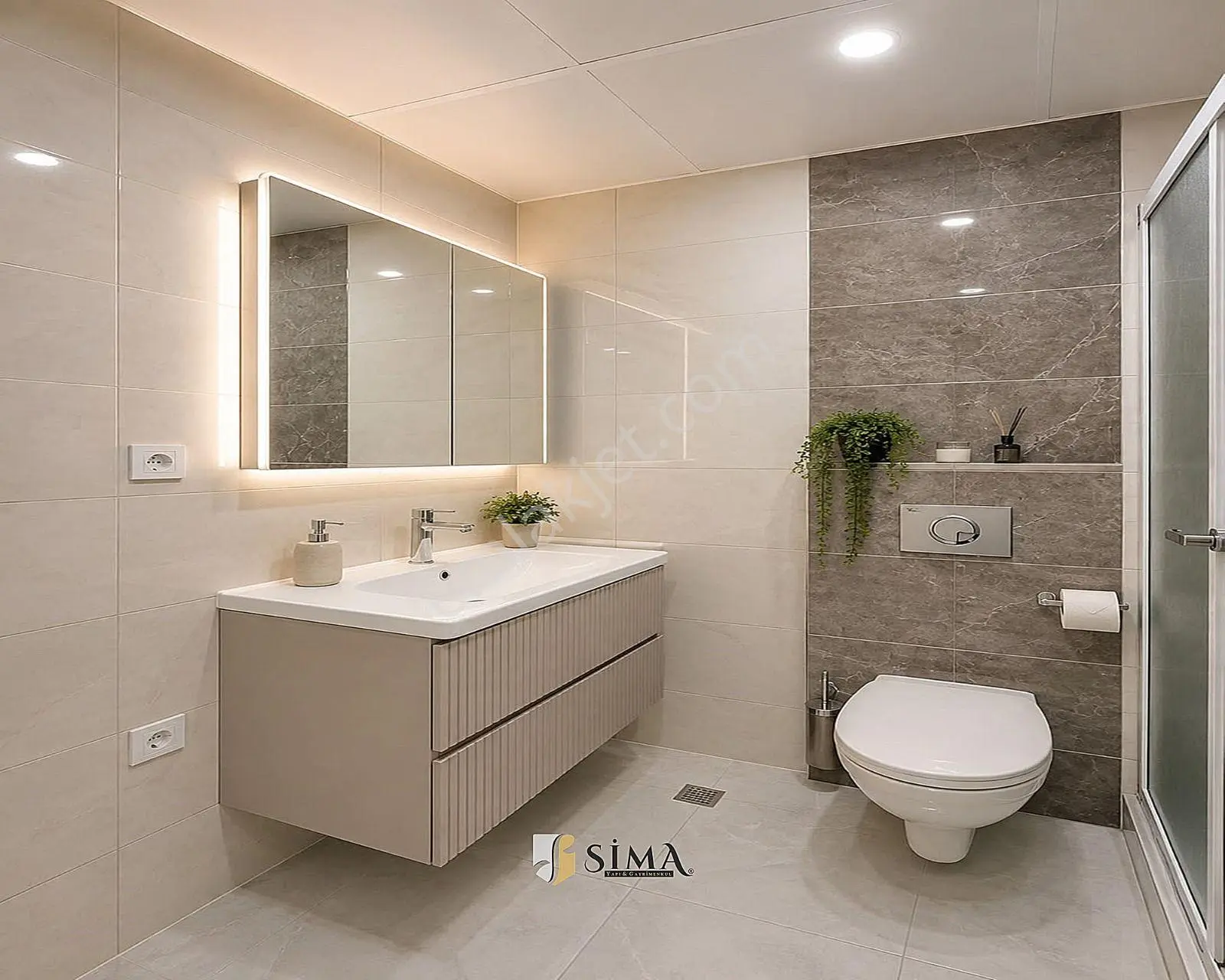 Merkezi Konumda Full Dekorlu Site İçinde Ebeveyn Banyolu 3+1 Satılık — fotoğraf 6