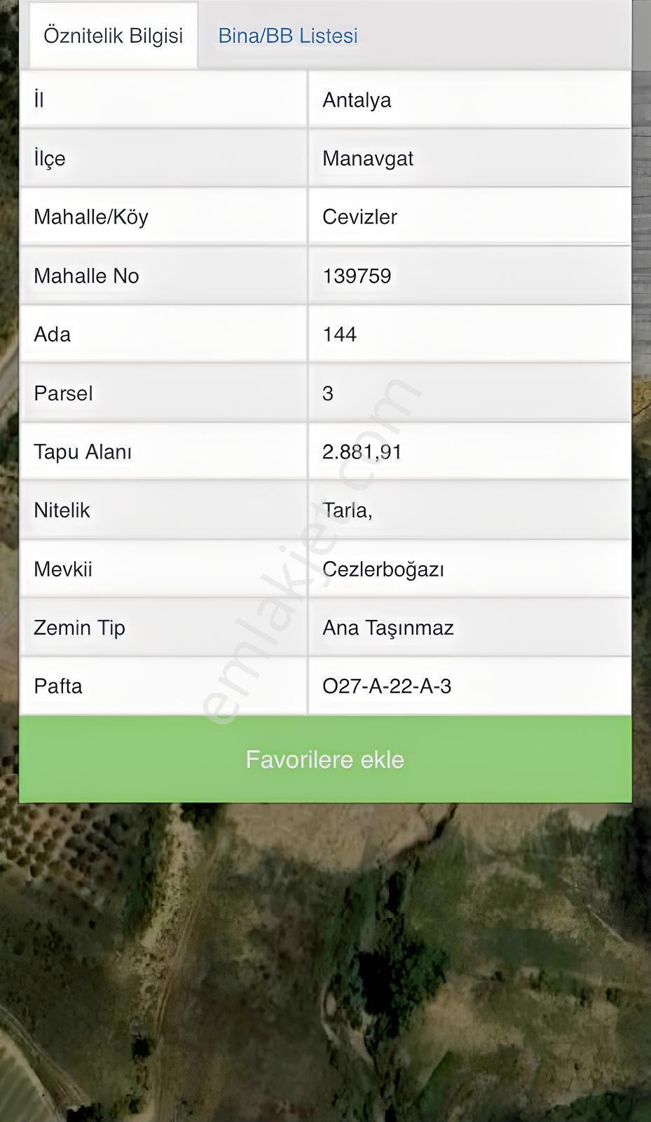 Manavgat Cevizler Mahallesinde Satılık 2.881,91 M² Tarla — fotoğraf 4