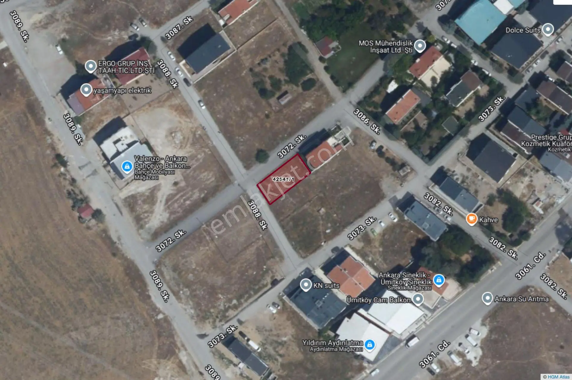 Yaşamkentte Köşe Parsel Satılık Villa Arsası — fotoğraf 2