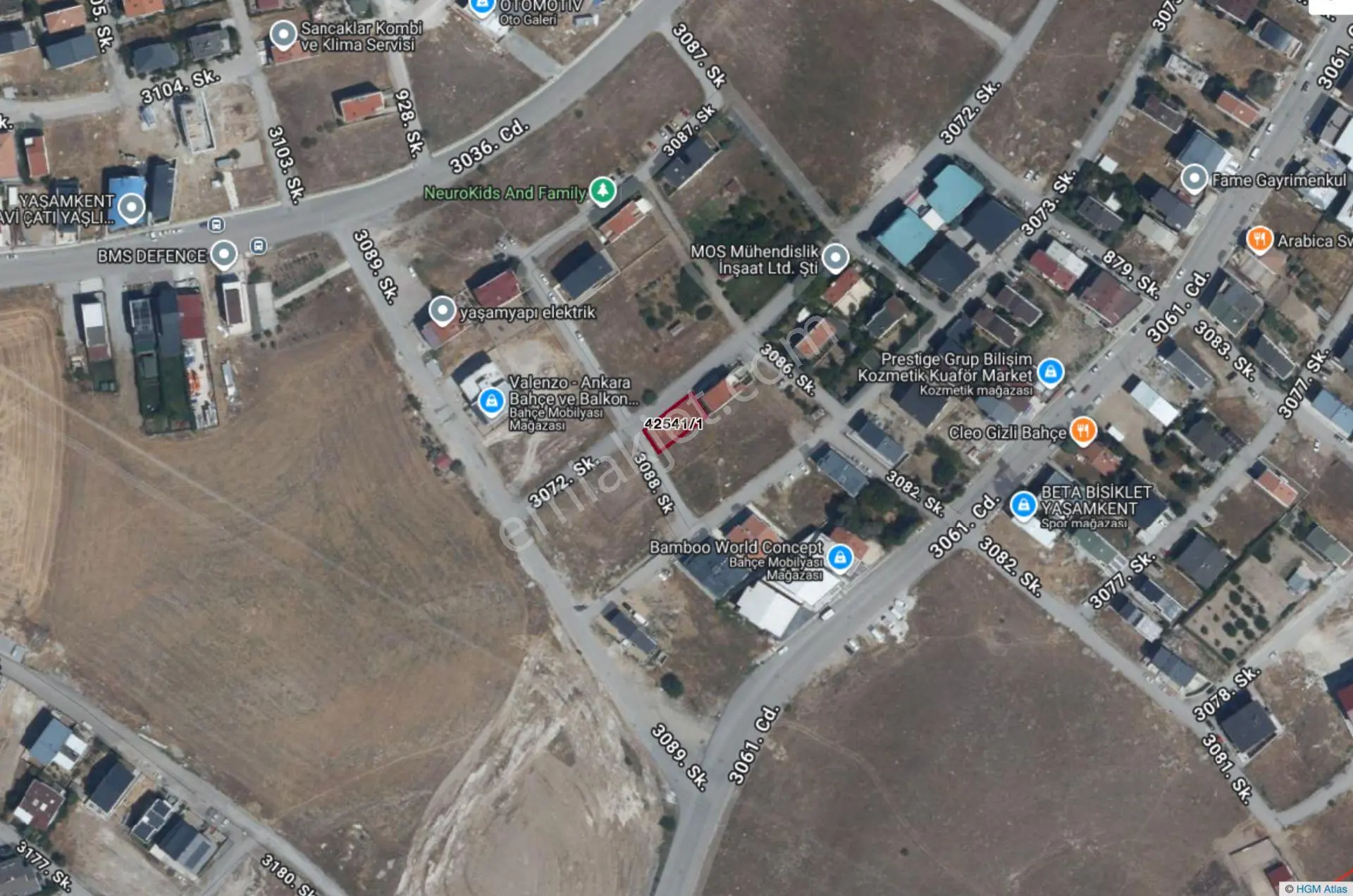Yaşamkentte Köşe Parsel Satılık Villa Arsası — fotoğraf 4