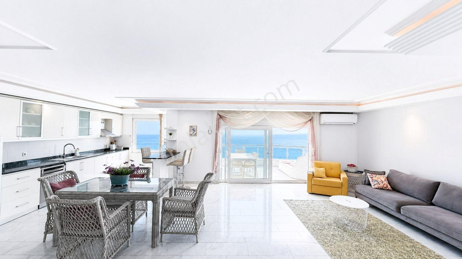 Alanya Tosmur'da Denize Sıfır Full Deniz Manzaralı 3+1 Daire — fotoğraf 3