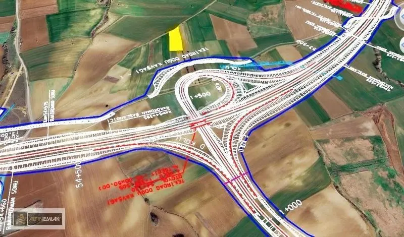 Tekirdağ Gazioğlu'Da Yeni Otoban Yolu Yanı Satılık 6750 M2 Tarla