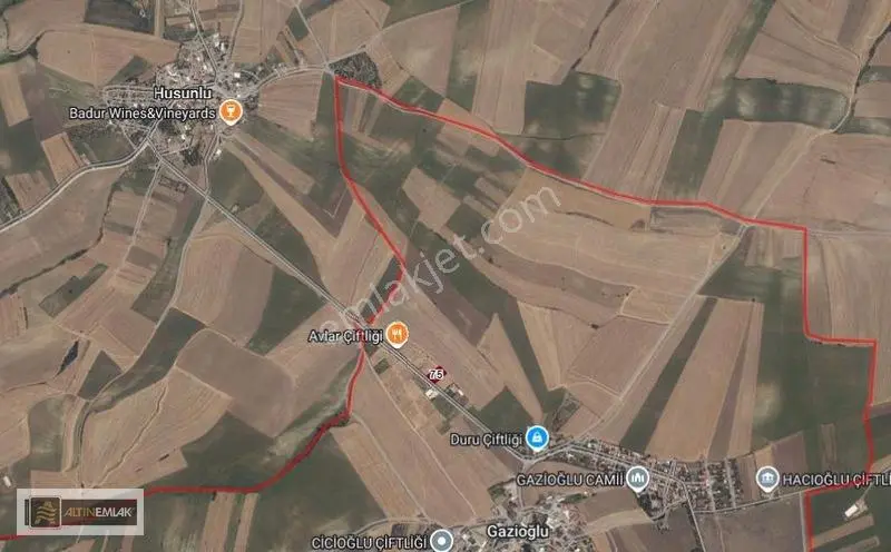 Tekirdağ Gazioğlu-husunlu Arasnda Asfalt Yol Üzeri Satılık Tarla — fotoğraf 3