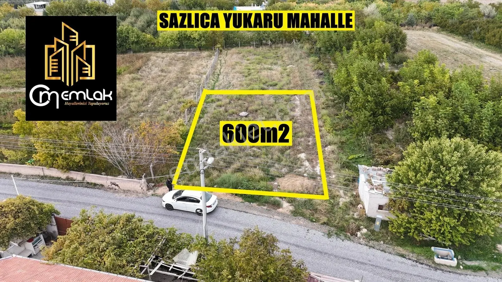 Sazlıca Yukarı Mahallede Doğalgaz Başında 600 M2 Satılık Arsa