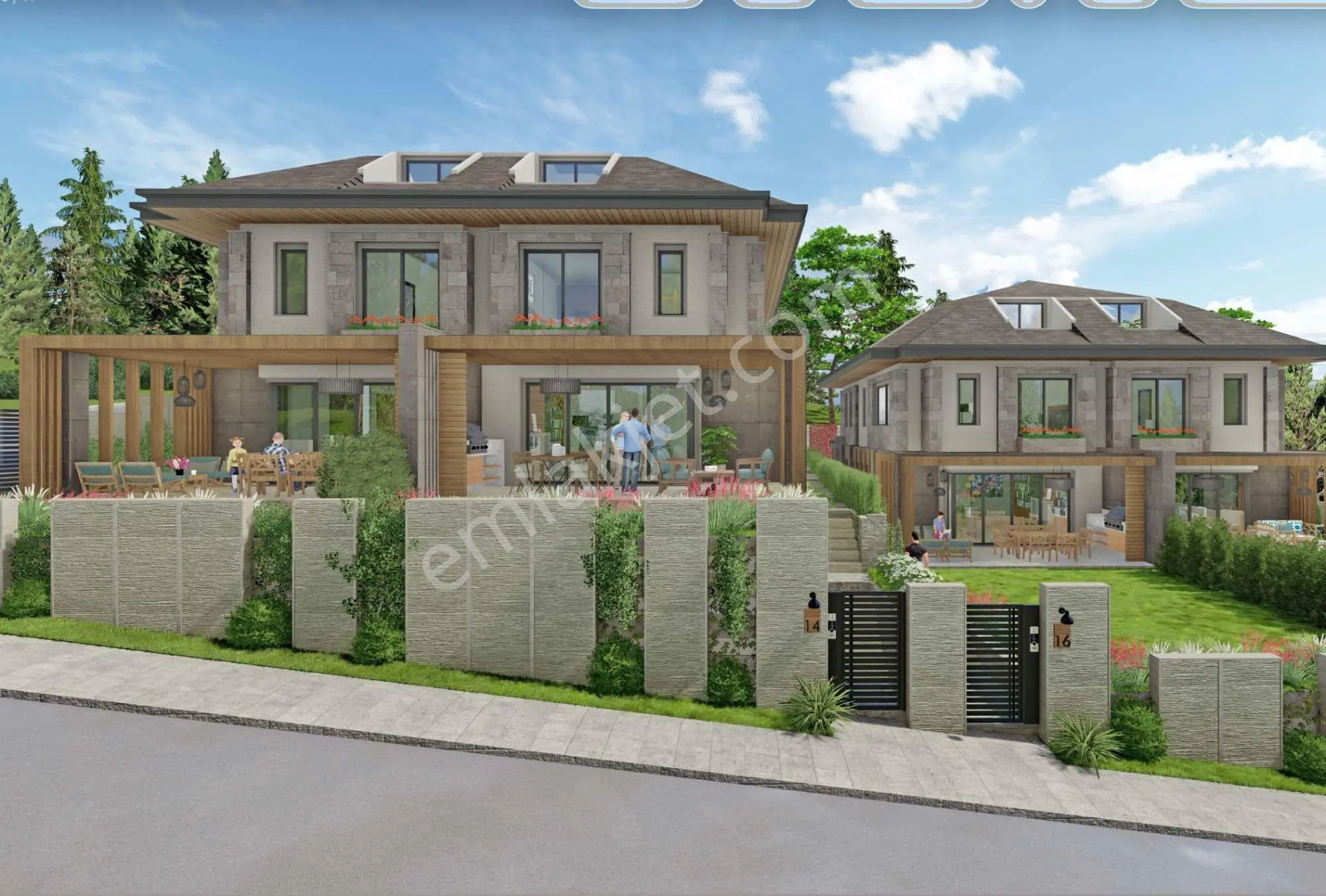 İstinye'de 7+1, Bahçeli Kapalı Otoparklı Yeni Satılık Villa — fotoğraf 3