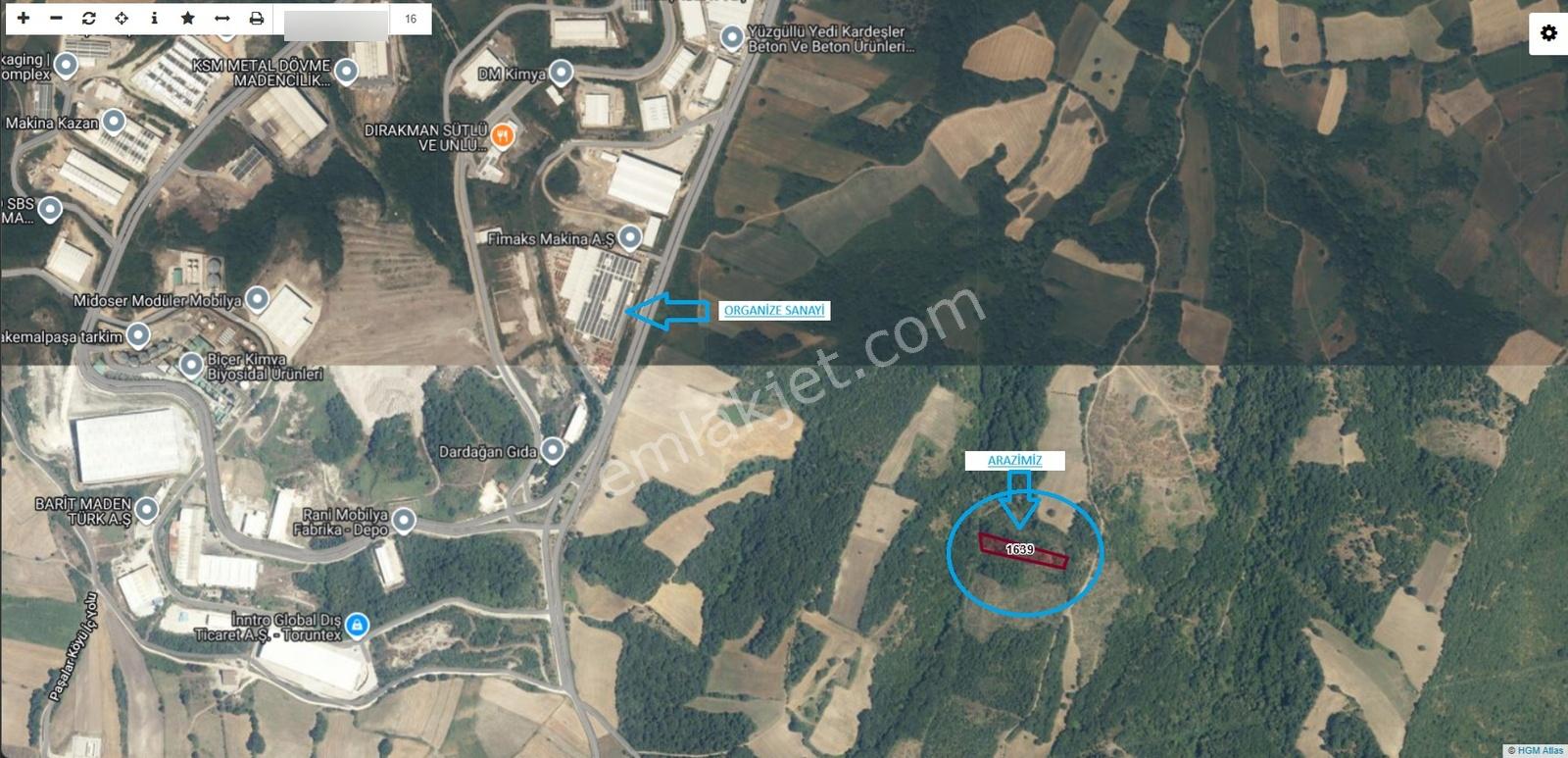 Bursadabul'dan Güllüce Organizeye Yakın Yatırımlık Tarla 3200m2 — fotoğraf 3