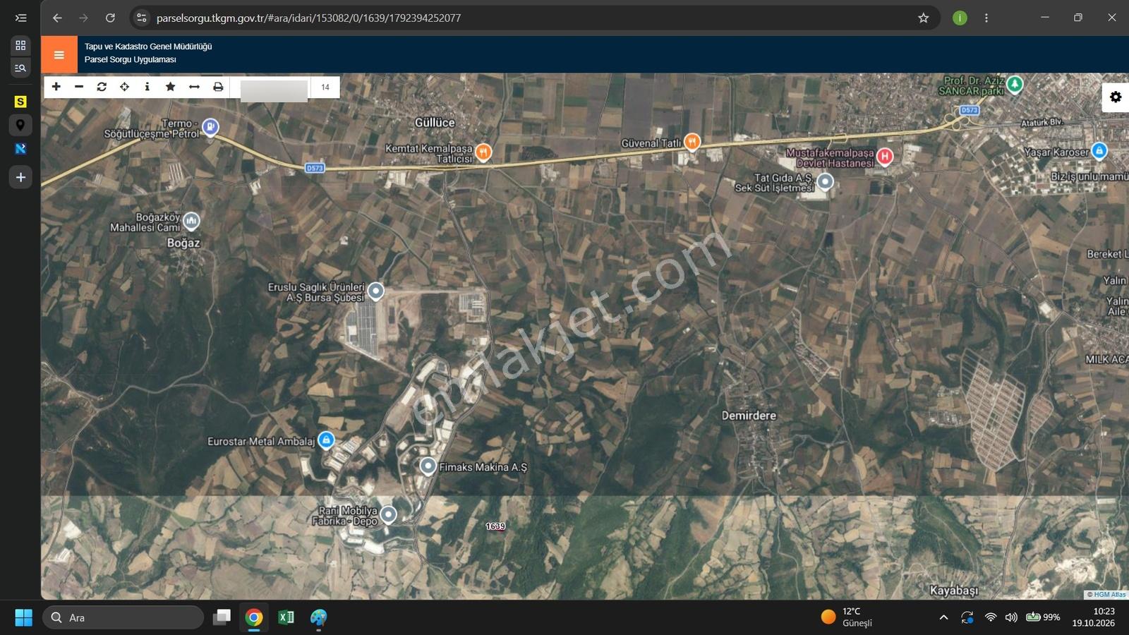 Bursadabul'dan Güllüce Organizeye Yakın Yatırımlık Tarla 3200m2 — fotoğraf 4