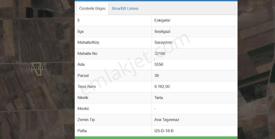 Rw Detay'dan Seyitgazi Sarayören Mh. 9,162 M2 Satılık Tarla — fotoğraf 6