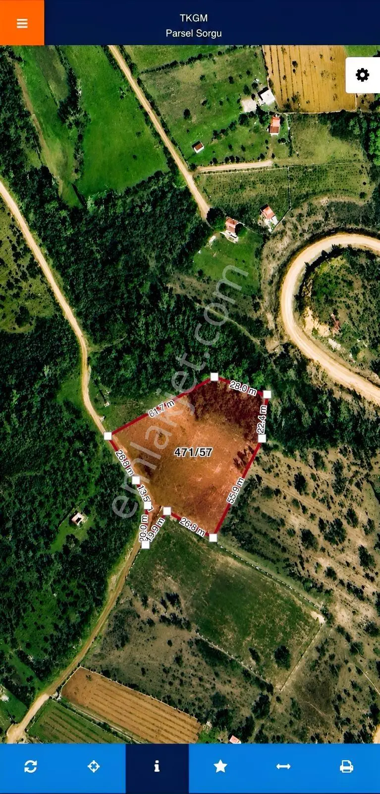 Kırklareli Merkez Baraj Mevkii 3.700 M² Satılık Bağlık Parsel — fotoğraf 4