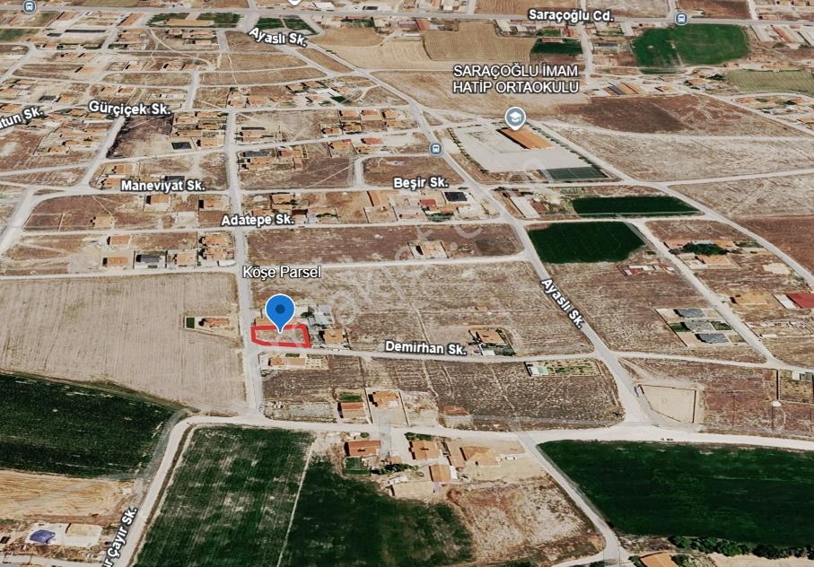 Karatay Saraçoğlunda Köşe Konumda 530 M² Müstakil İmarlı Arsa