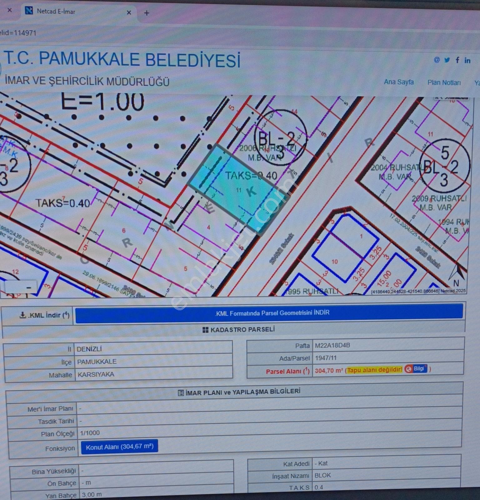 Şehzade Gayrimenkul'den Karşıyaka Mah. Satılık 305 M2 Arsa — fotoğraf 2