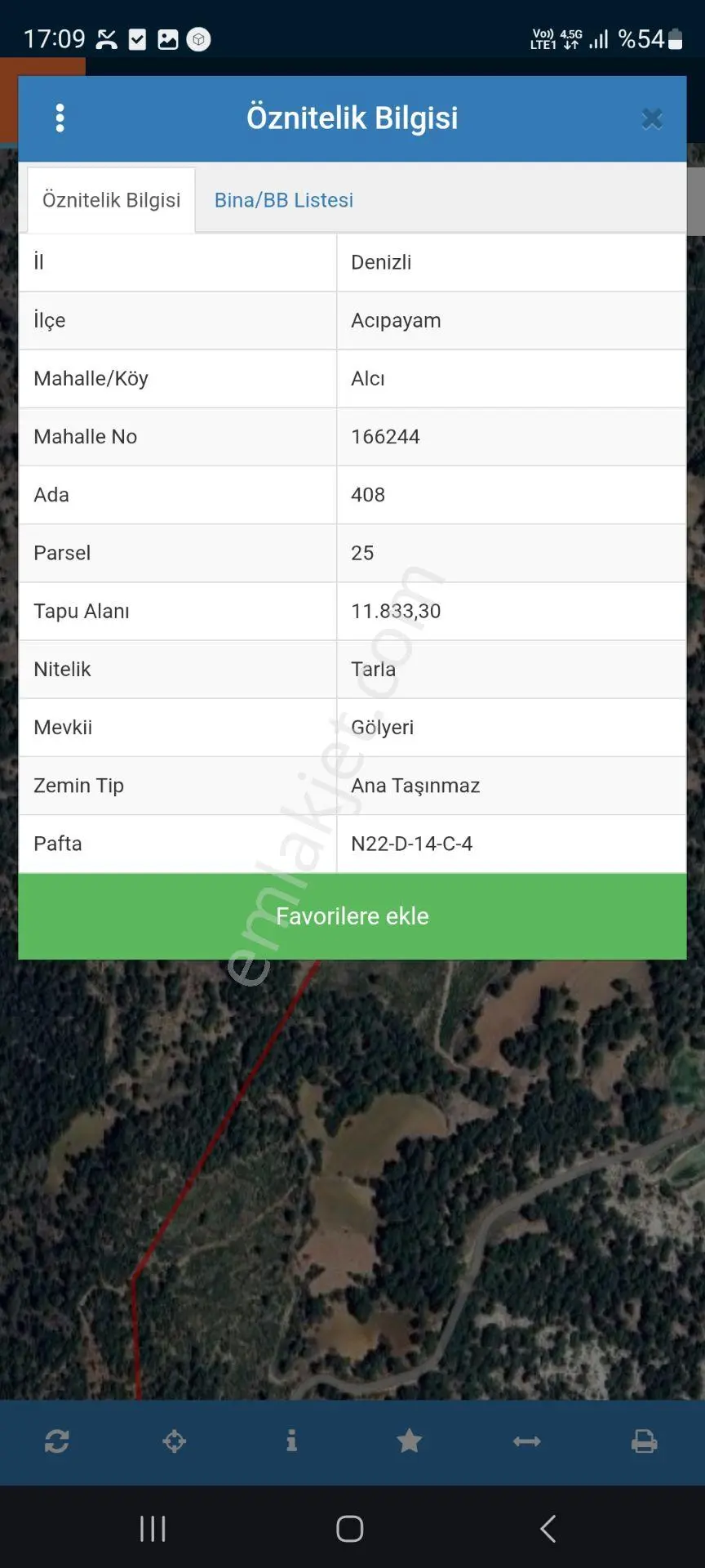 Acıpayam Alcı'Da Satılık 11.838 M² Geniş Tarla