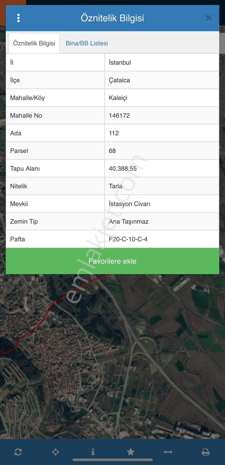 Çatalça Kaleiçi Elektriği Suyu Mevcut Yola Cehpe Yatırım Fırsatı — fotoğraf 2