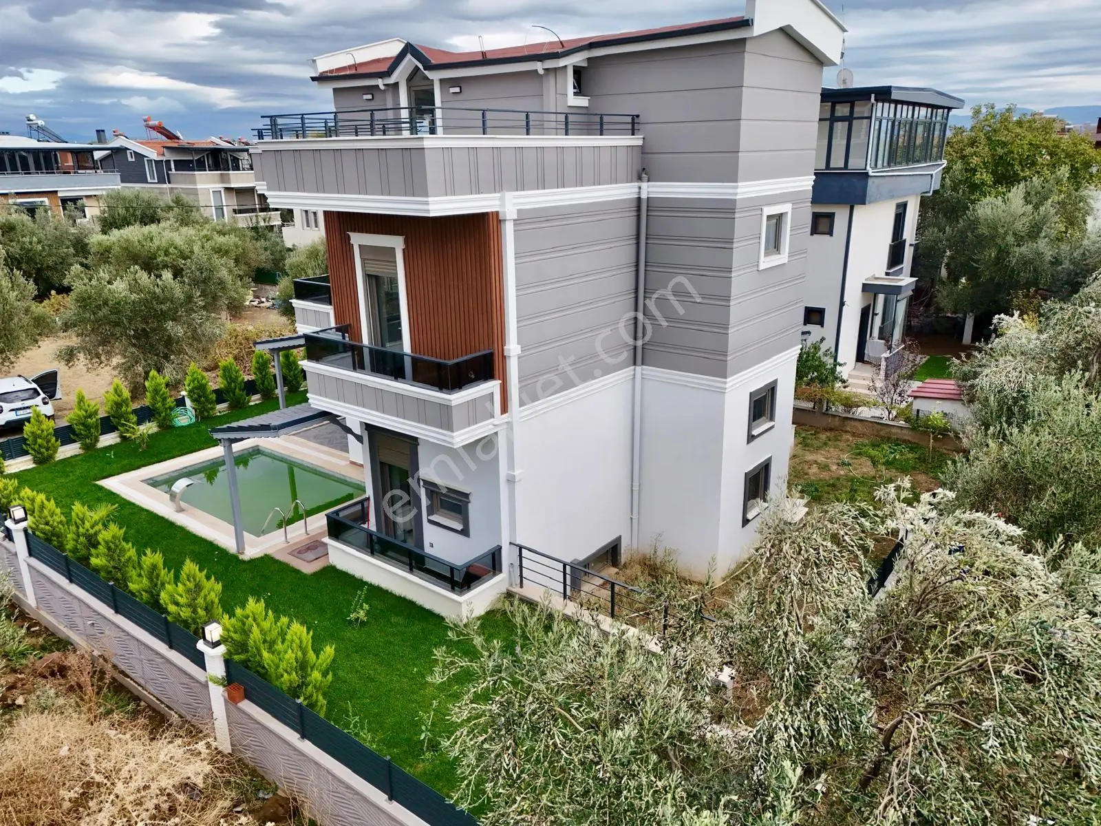 Aras Emlaktan Gürede Havuzlu Tam Müstakil 6+1 Villa — fotoğraf 44