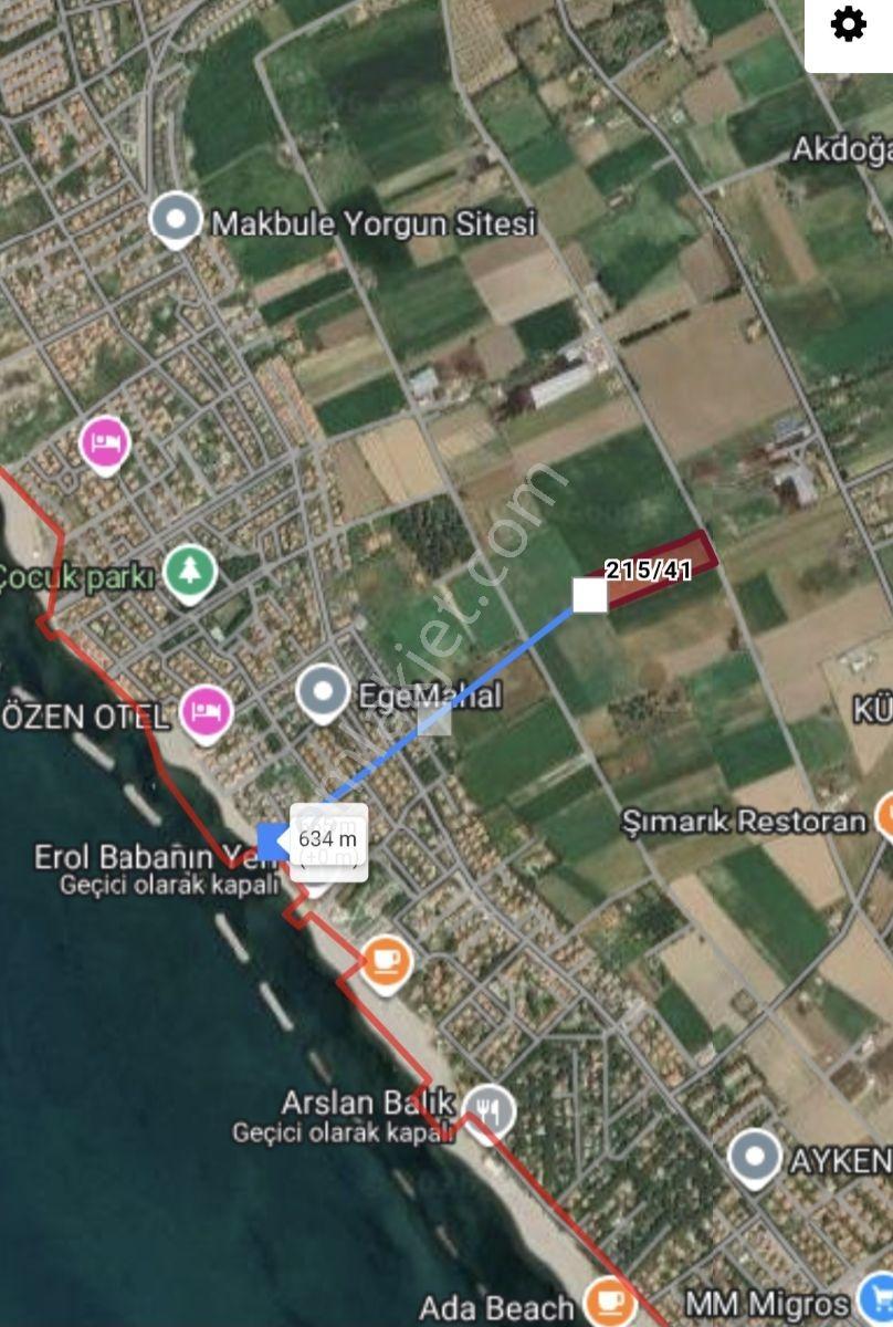 Ayvalık Altınova Da Denize İmara Çok Yakın Kadastro Yolu Mevcut
