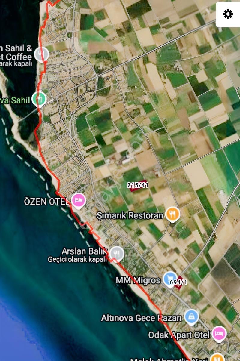 Ayvalık Altınova Da Denize İmara Çok Yakın Kadastro Yolu Mevcut — fotoğraf 2