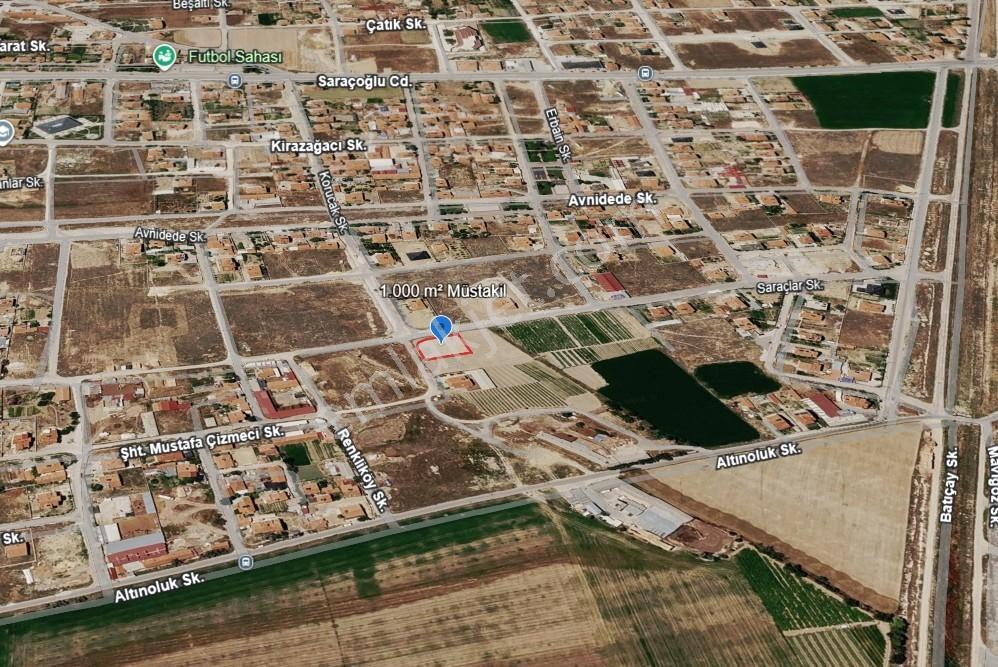 Karatay Saraçoğlunda İki Yola Cepheli Köşe Konumda 1.000 M² Arsa — fotoğraf 2