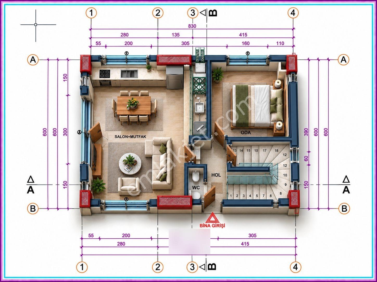 Sakarya Kocaali 300m2 Arsa İçinde 2 Katlı Ev Projeli Masrafsız — fotoğraf 2